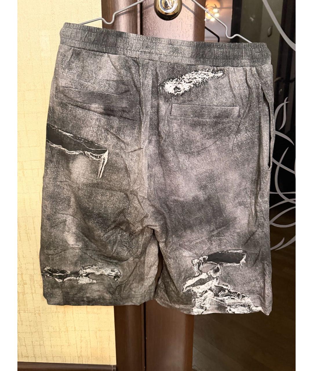 DIESEL Антрацитовые хлопковые шорты, фото 2