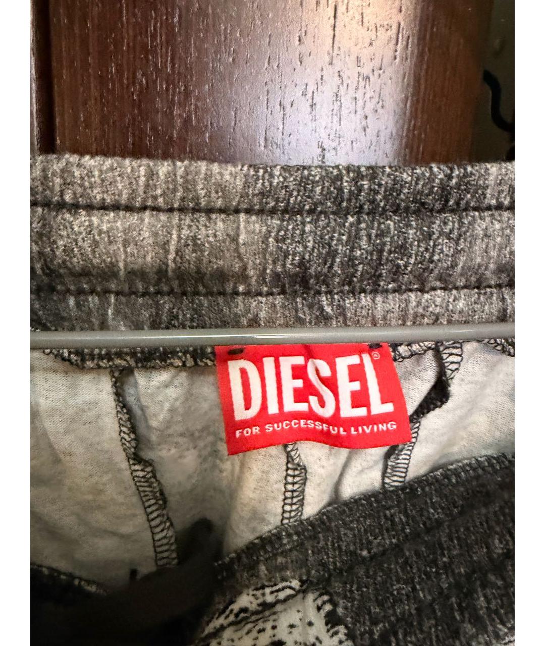 DIESEL Антрацитовые хлопковые шорты, фото 3