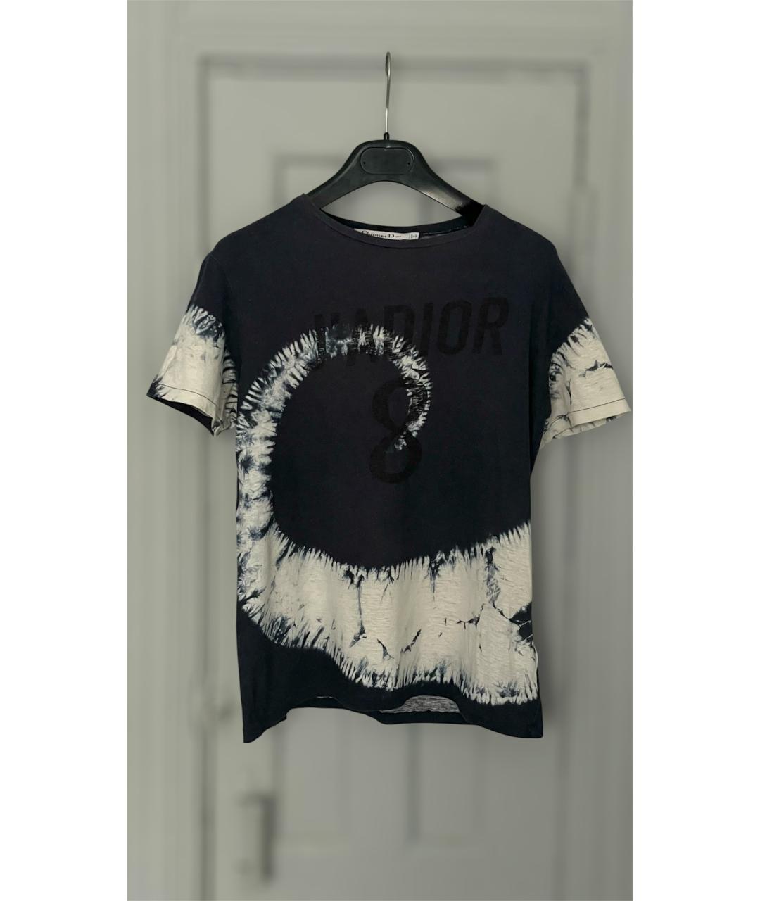 CHRISTIAN DIOR Синяя хлопковая футболка, фото 5