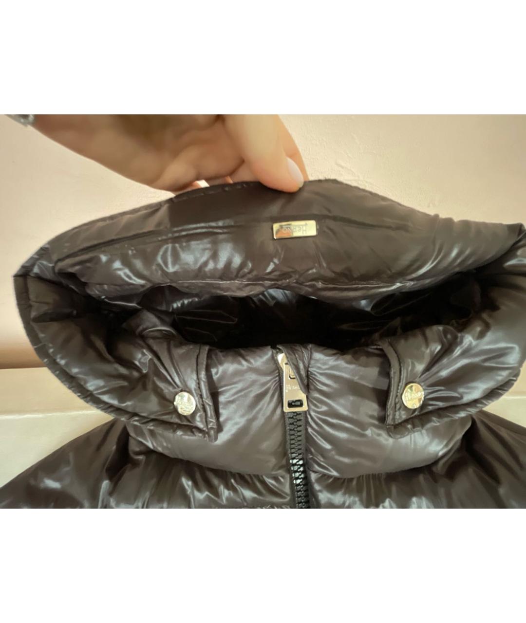 HERNO Коричневая синтетическая куртка, фото 4