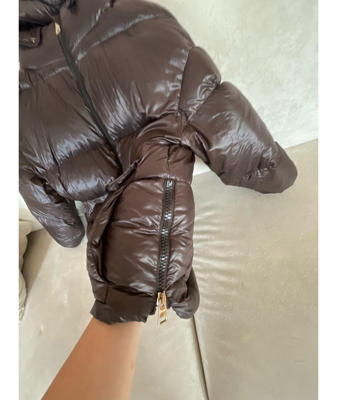 HERNO Коричневая синтетическая куртка, фото 5