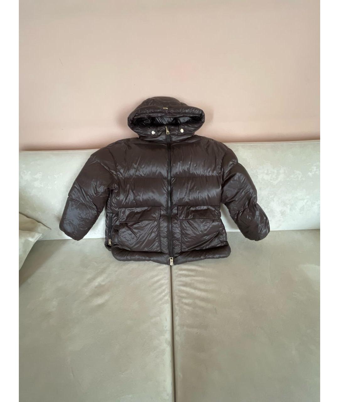 HERNO Коричневая синтетическая куртка, фото 9