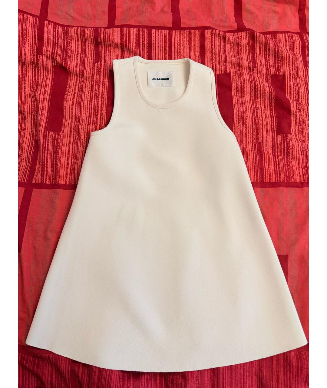 JIL SANDER Белый вискозный костюм с юбками, фото 8