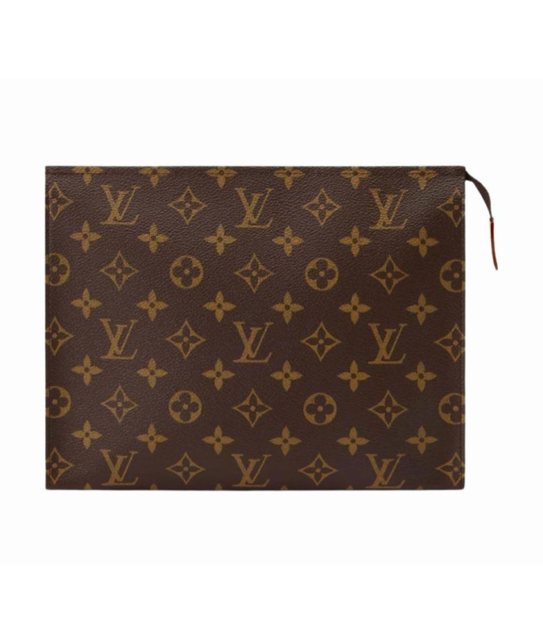 LOUIS VUITTON Коричневая косметичка, фото 1