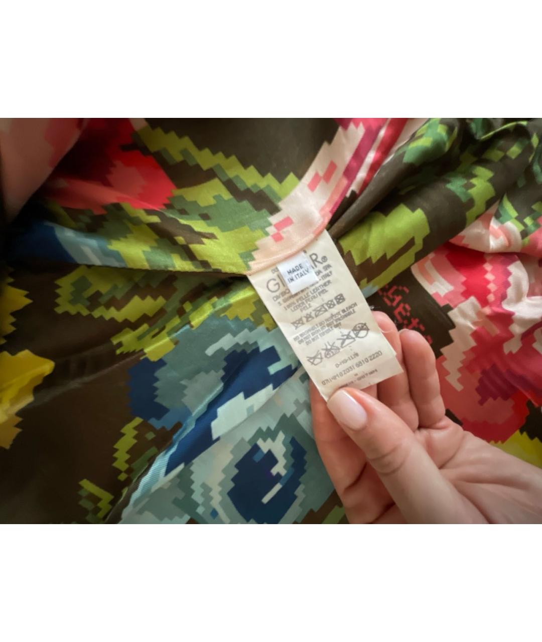 ICEBERG Хаки кожаная куртка, фото 4