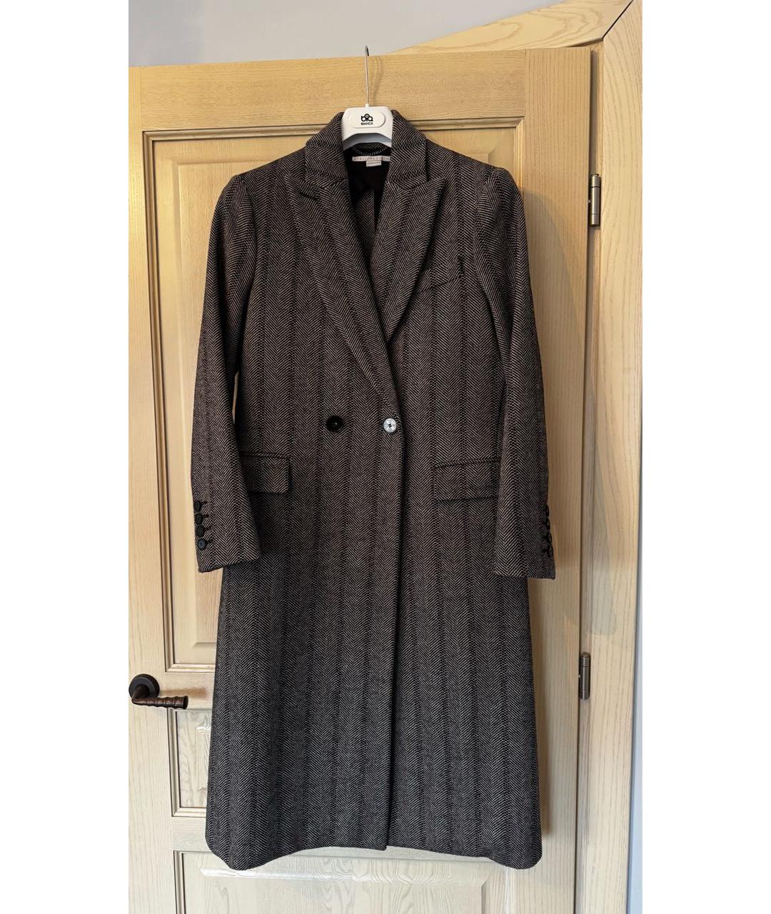 STELLA MCCARTNEY Серое шерстяное пальто, фото 6