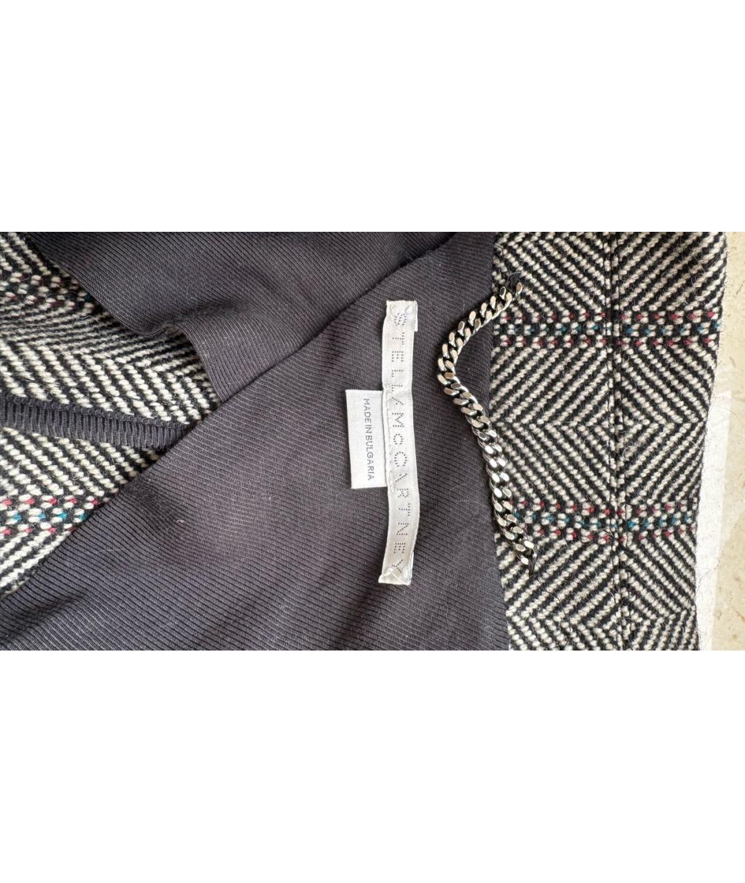 STELLA MCCARTNEY Серое шерстяное пальто, фото 2