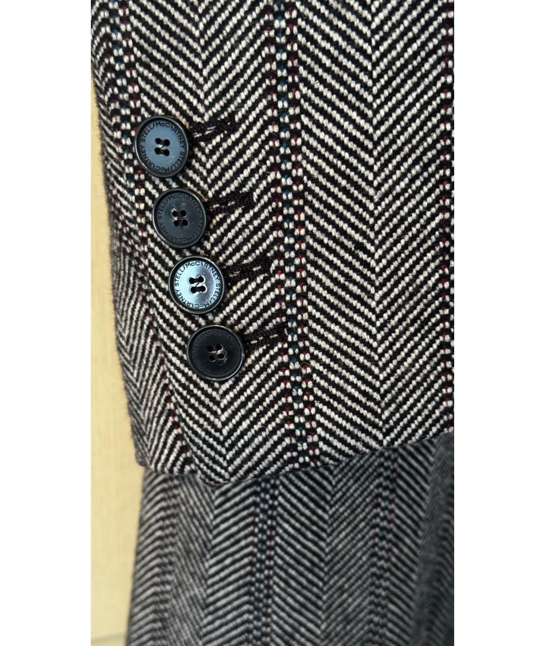 STELLA MCCARTNEY Серое шерстяное пальто, фото 3