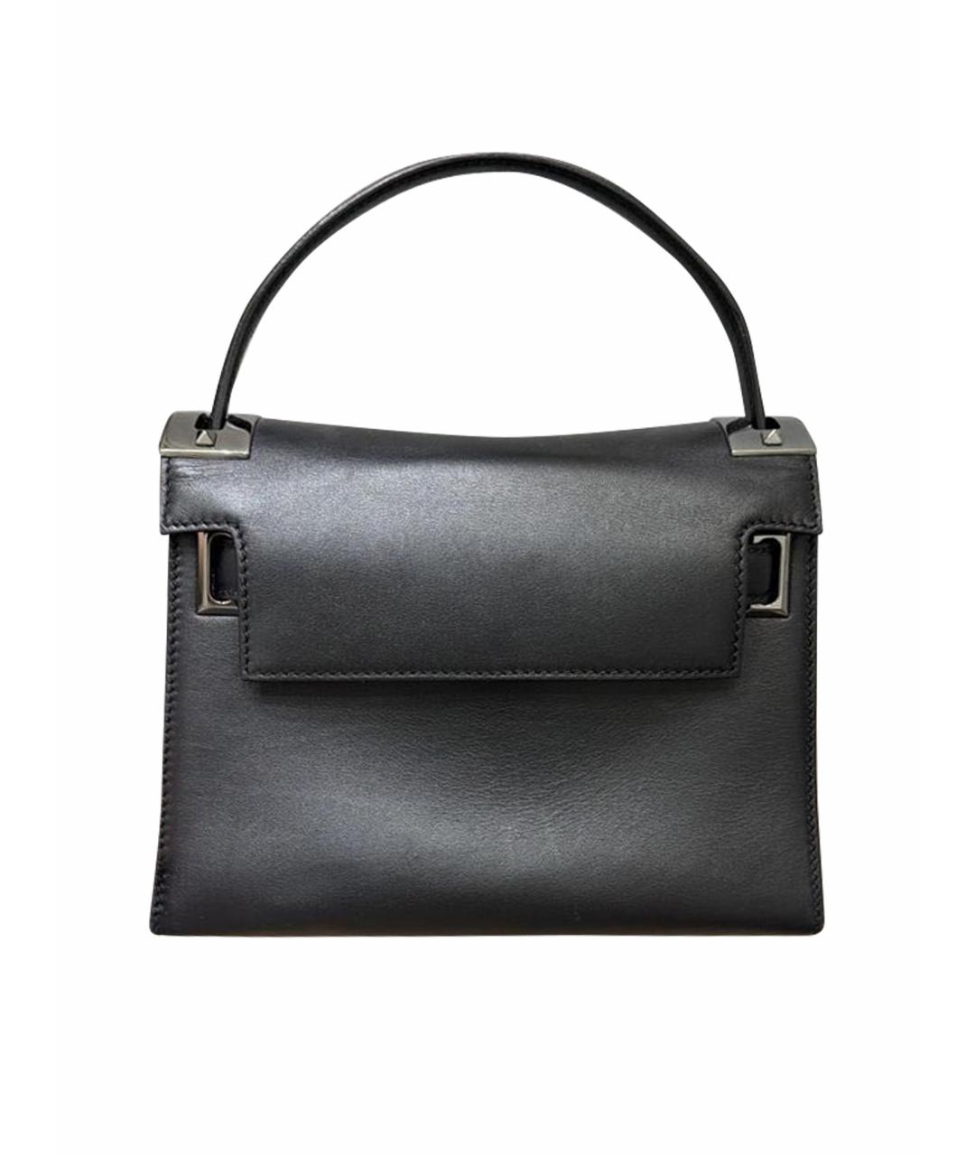 VALENTINO Черная кожаная сумка через плечо, фото 1