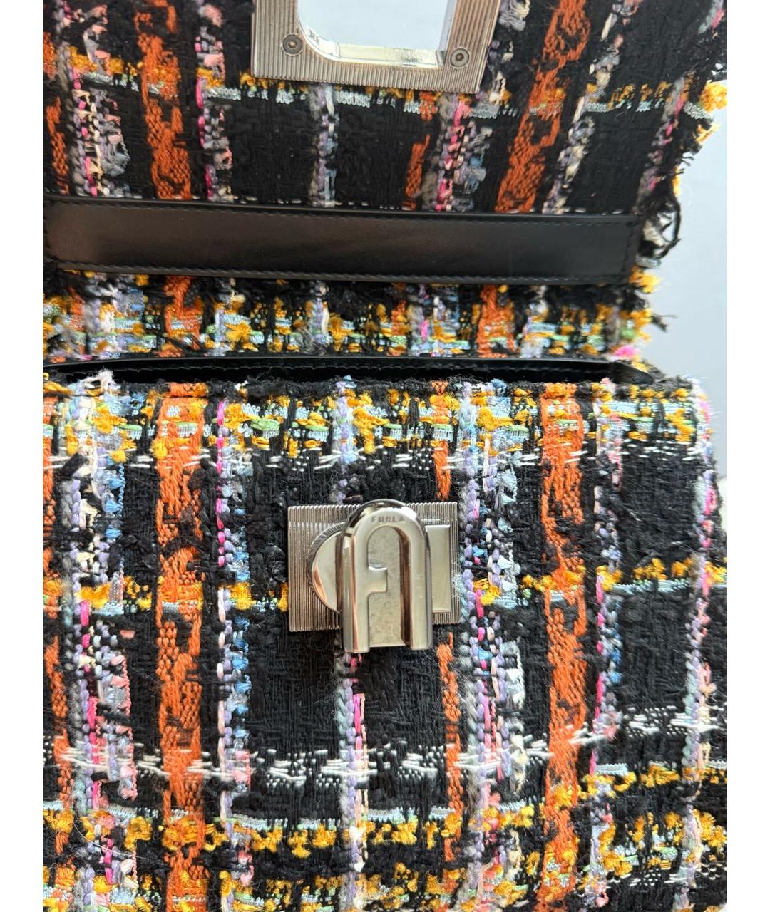 FURLA Мульти твидовая сумка с короткими ручками, фото 7