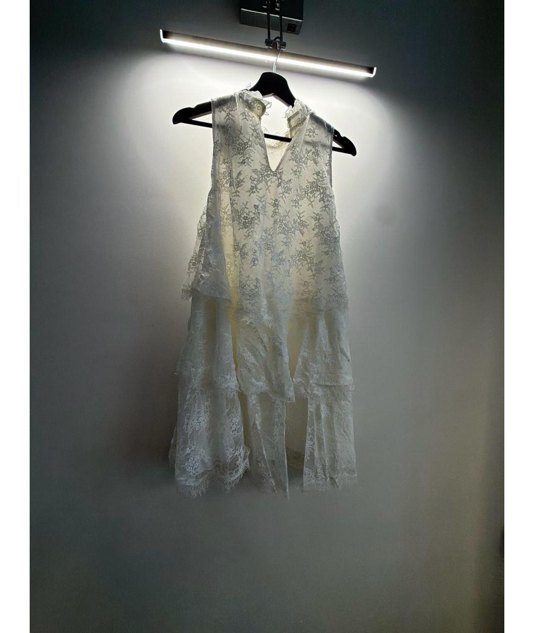 ERMANNO FIRENZE Белое полиэстеровое коктейльное платье, фото 2