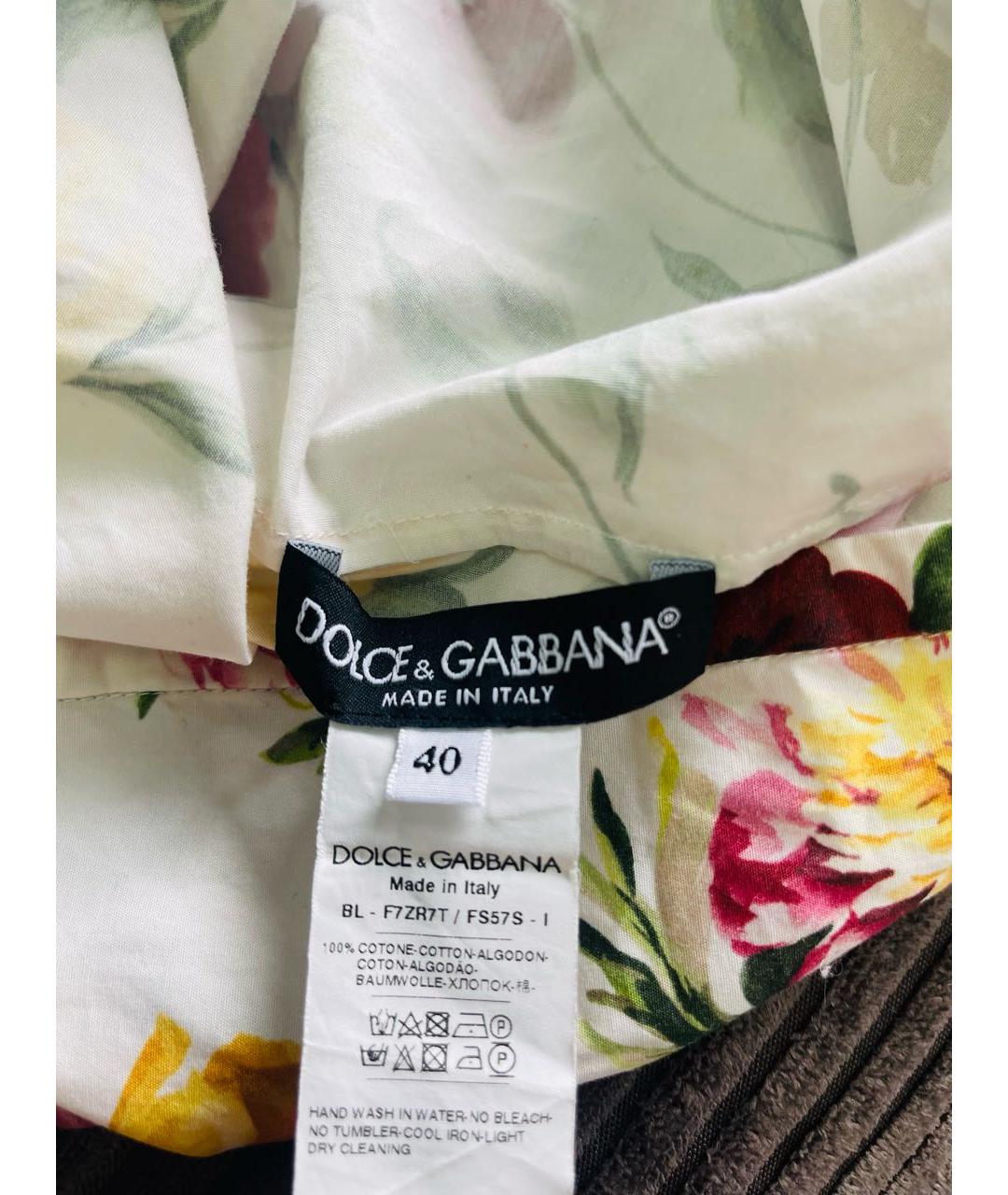 DOLCE&GABBANA Мульти хлопковая блузы, фото 3