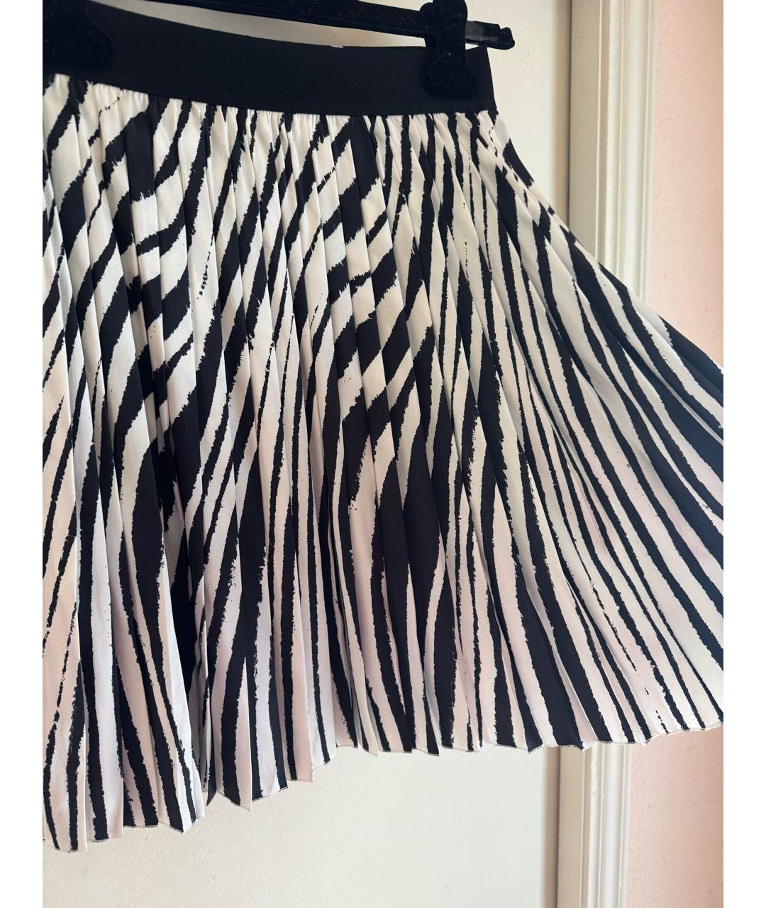 LES COPAINS Черная шелковая юбка мини, фото 3