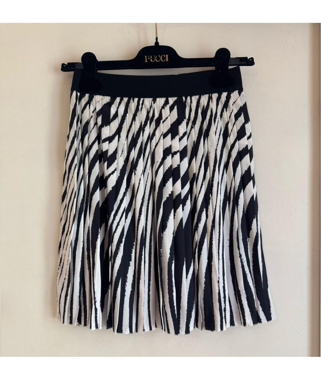 LES COPAINS Черная шелковая юбка мини, фото 6