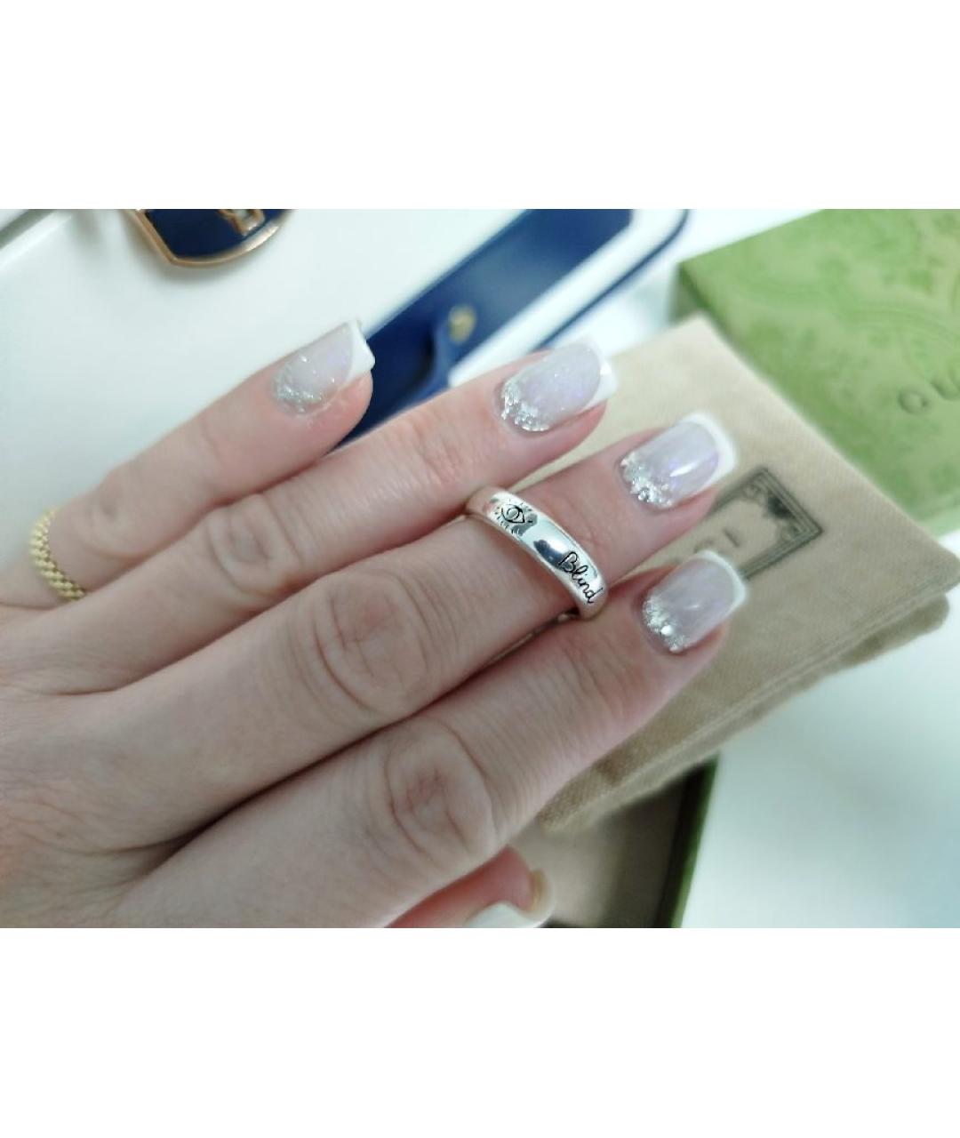 GUCCI Серебряное серебряное кольцо, фото 7