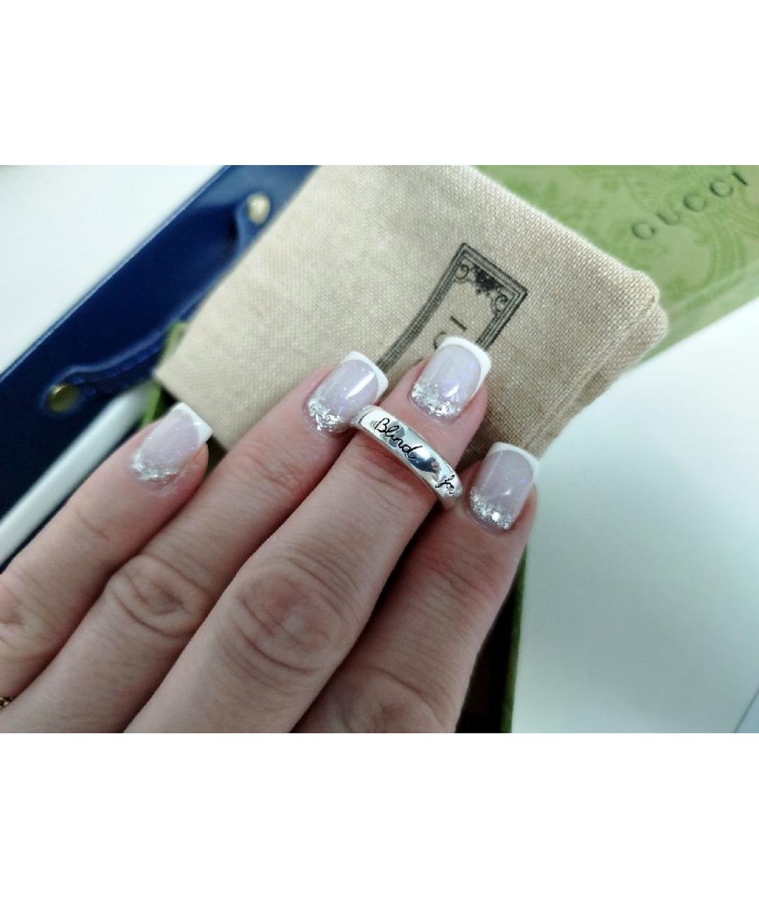 GUCCI Серебряное серебряное кольцо, фото 6