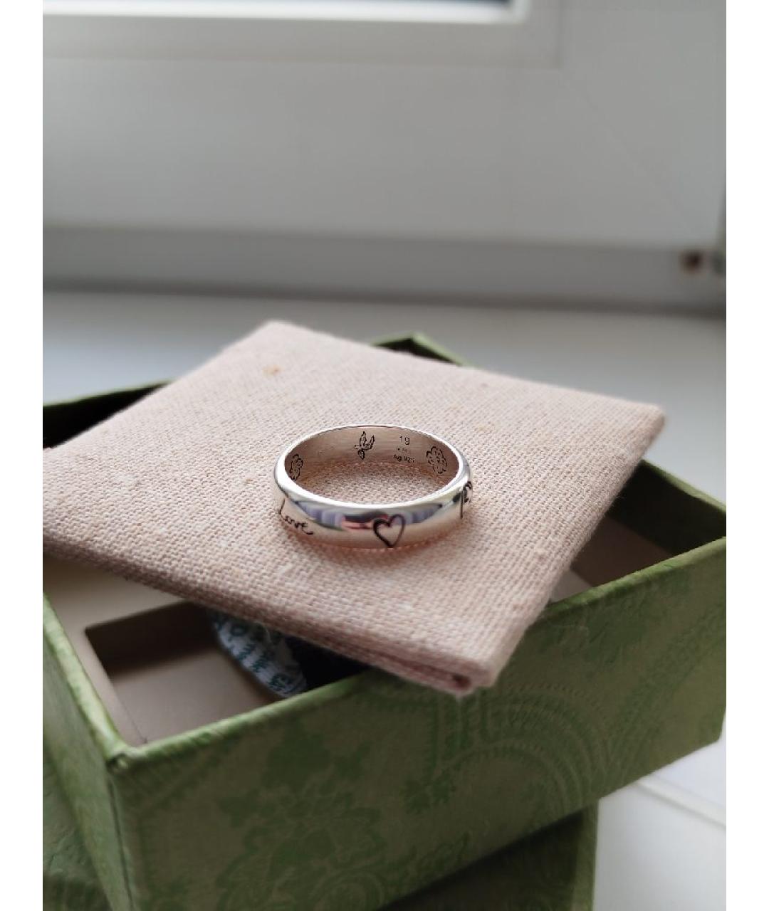 GUCCI Серебряное серебряное кольцо, фото 5