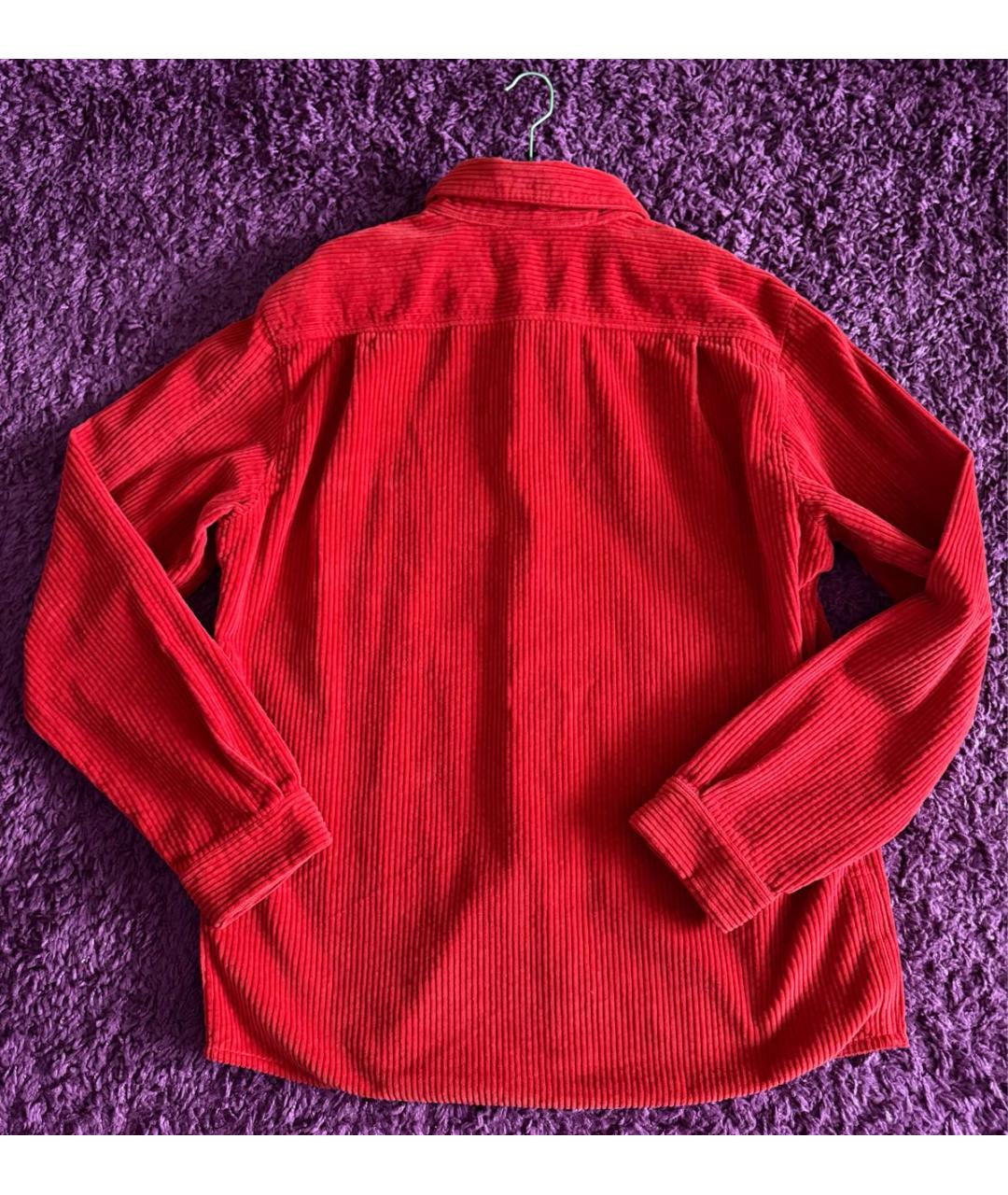 STONE ISLAND Красная хлопковая кэжуал рубашка, фото 2