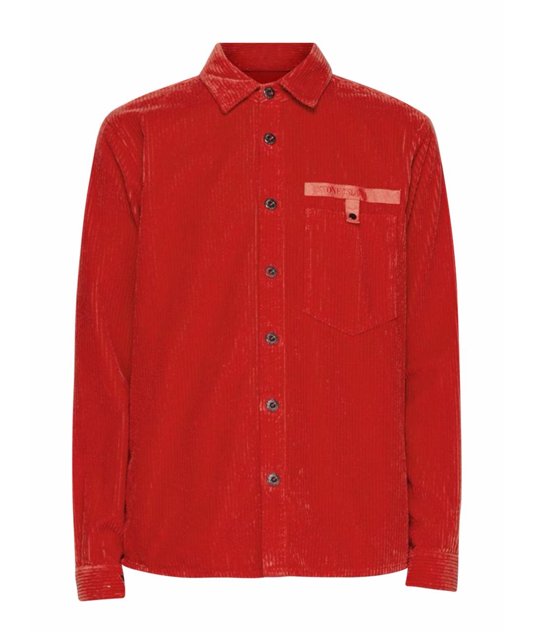 STONE ISLAND Красная хлопковая кэжуал рубашка, фото 1