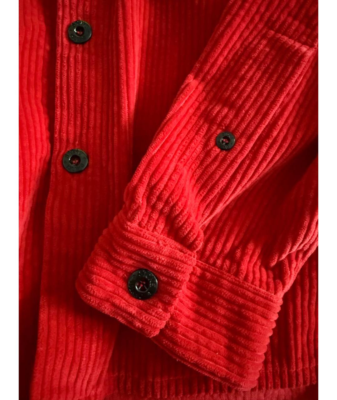 STONE ISLAND Красная хлопковая кэжуал рубашка, фото 4