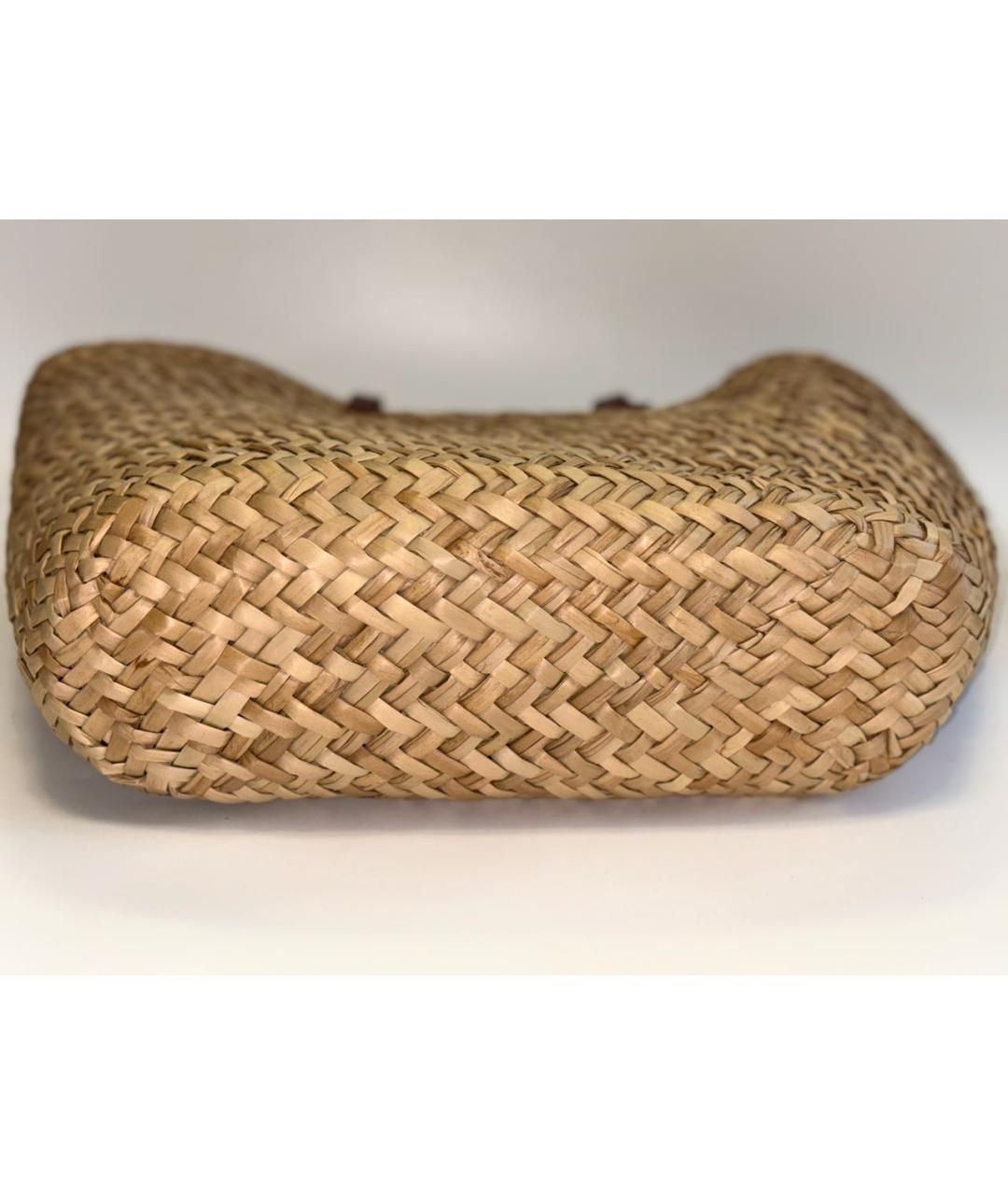 BVLGARI Бежевая пляжная сумка, фото 6