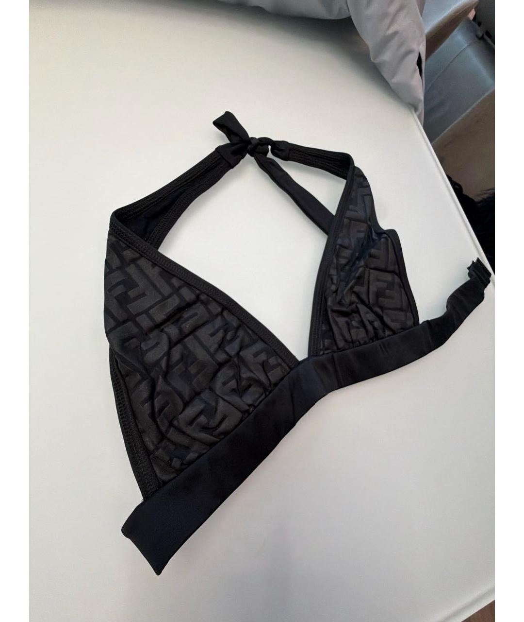 FENDI Серый полиэстеровый купальник, фото 2