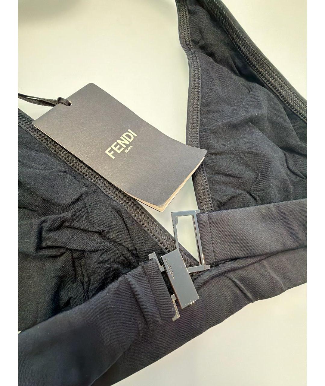 FENDI Серый полиэстеровый купальник, фото 4