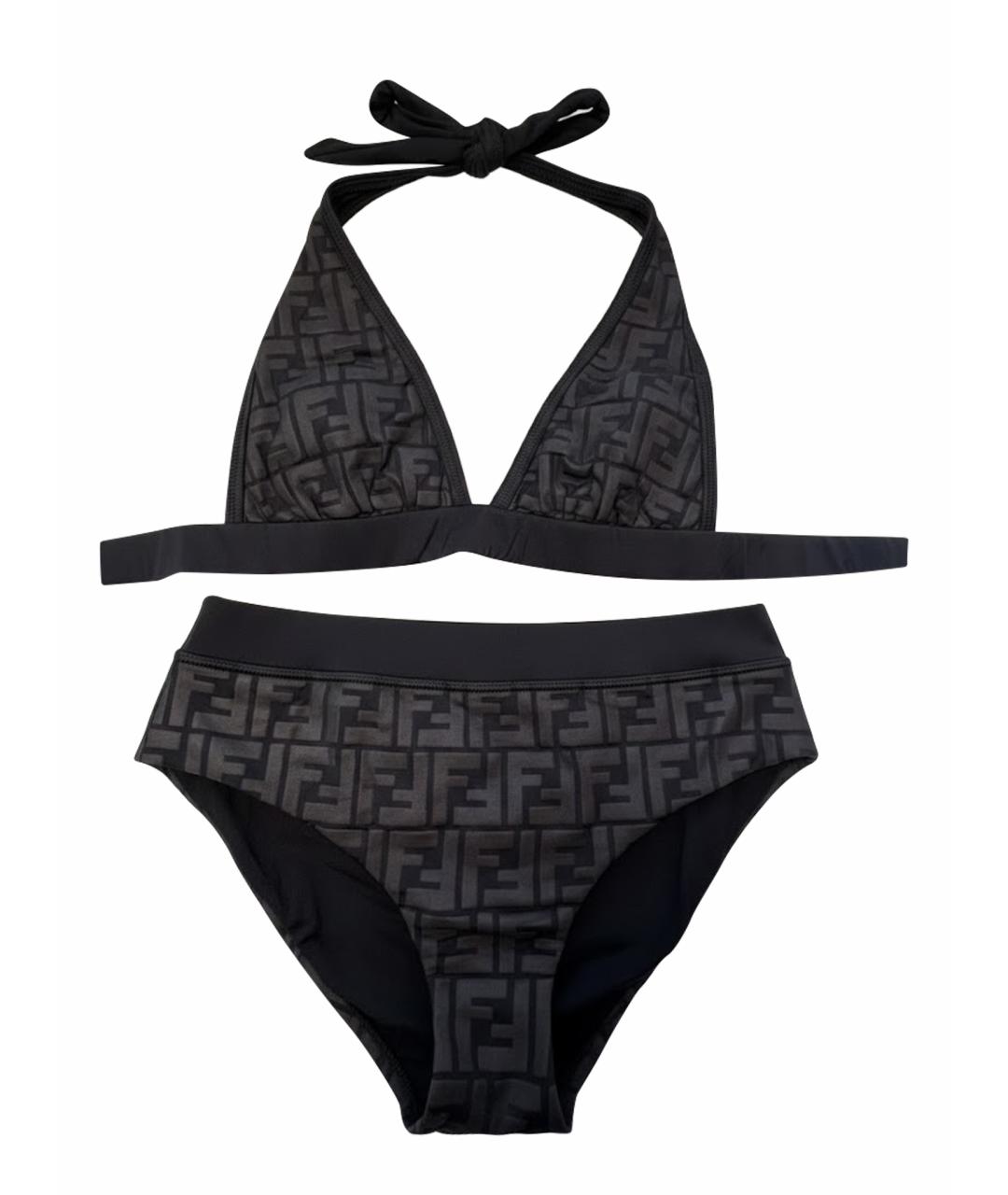 FENDI Серый полиэстеровый купальник, фото 1