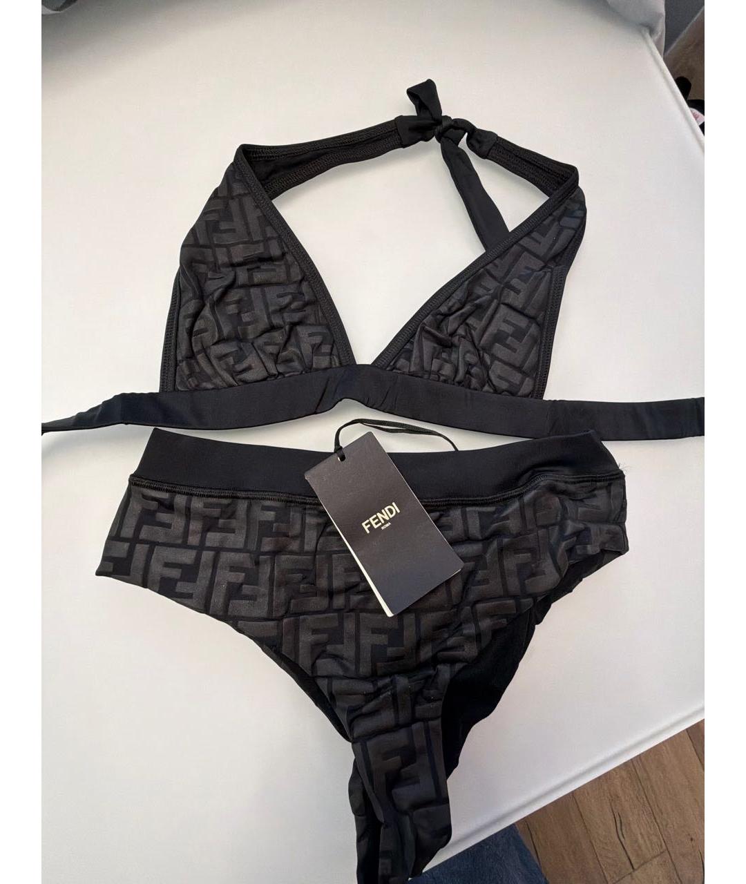 FENDI Серый полиэстеровый купальник, фото 5