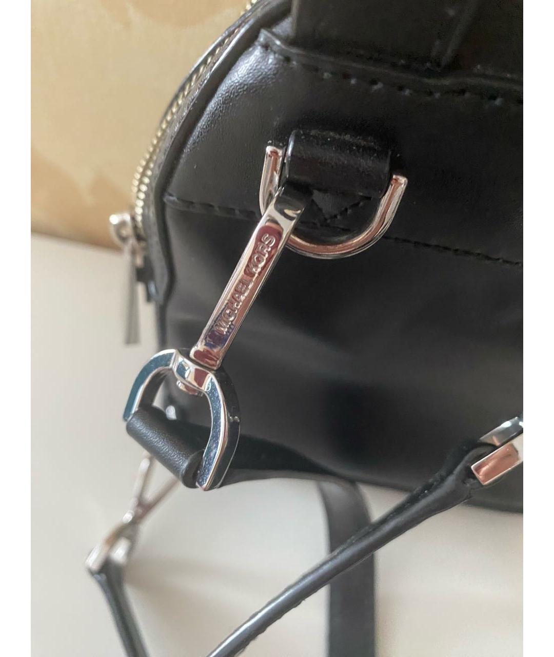 MICHAEL KORS Черный кожаный рюкзак, фото 8