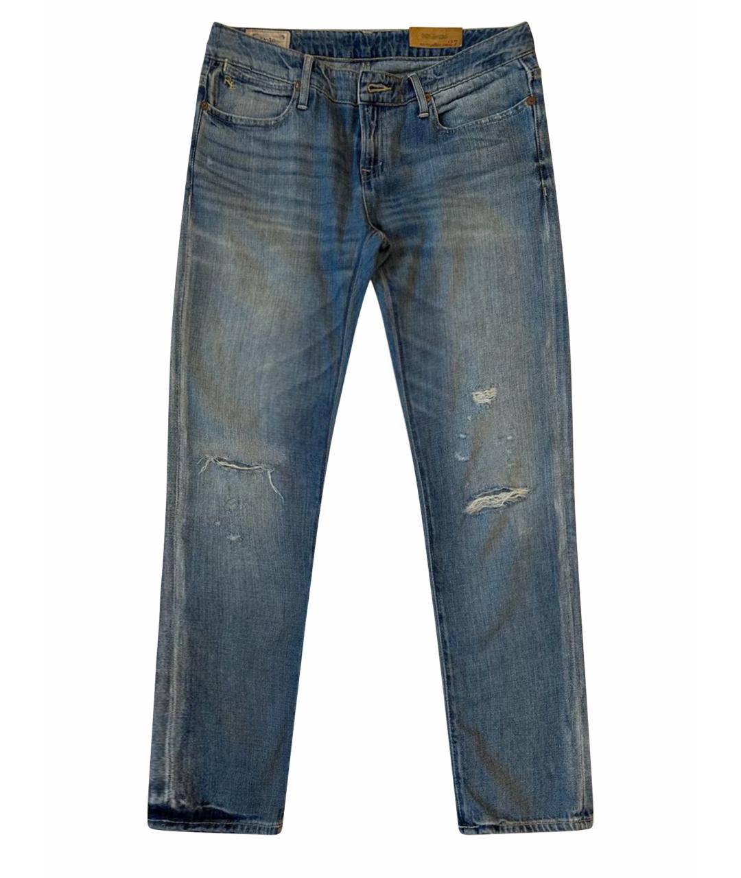 POLO RALPH LAUREN Синие хлопковые прямые джинсы, фото 1