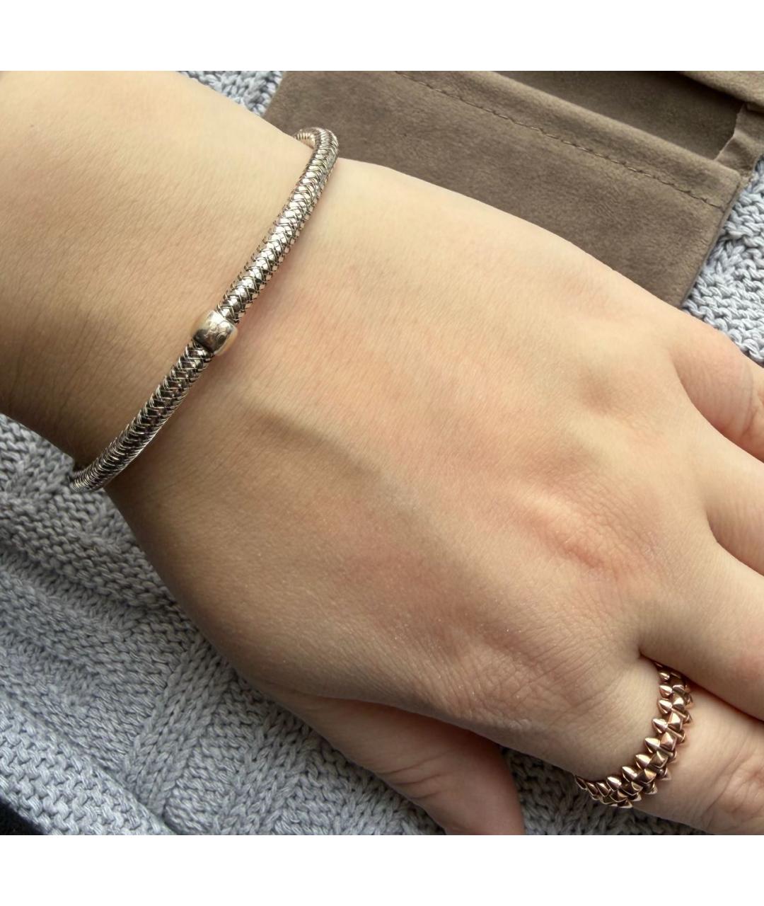 ROBERTO COIN Серебрянный браслет из белого золота, фото 6
