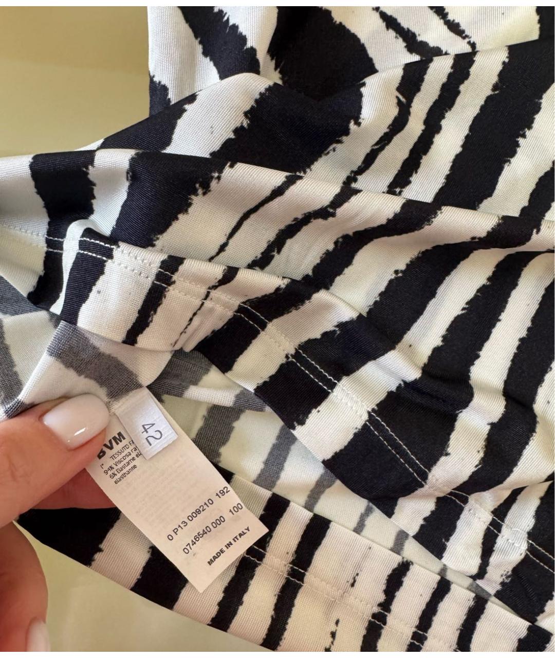 LES COPAINS Черный шелковый костюм с юбками, фото 4