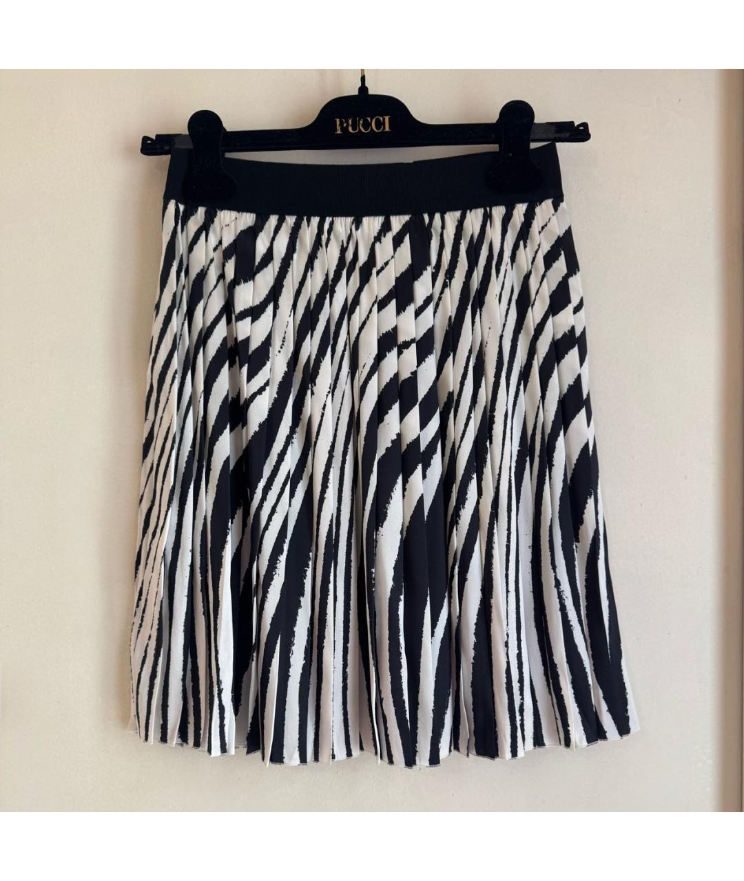 LES COPAINS Черный шелковый костюм с юбками, фото 5