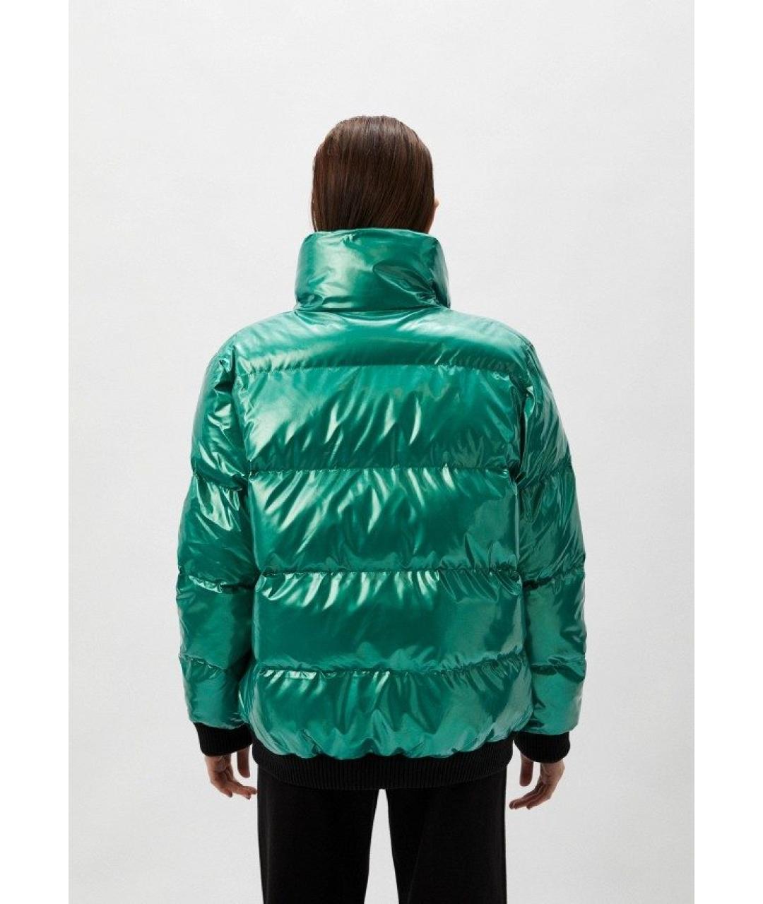 MOSCHINO Зеленая полиэстеровая куртка, фото 6
