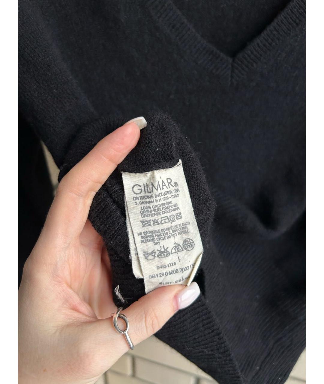 GIAMBATTISTA VALLI Черный кашемировый джемпер / свитер, фото 5
