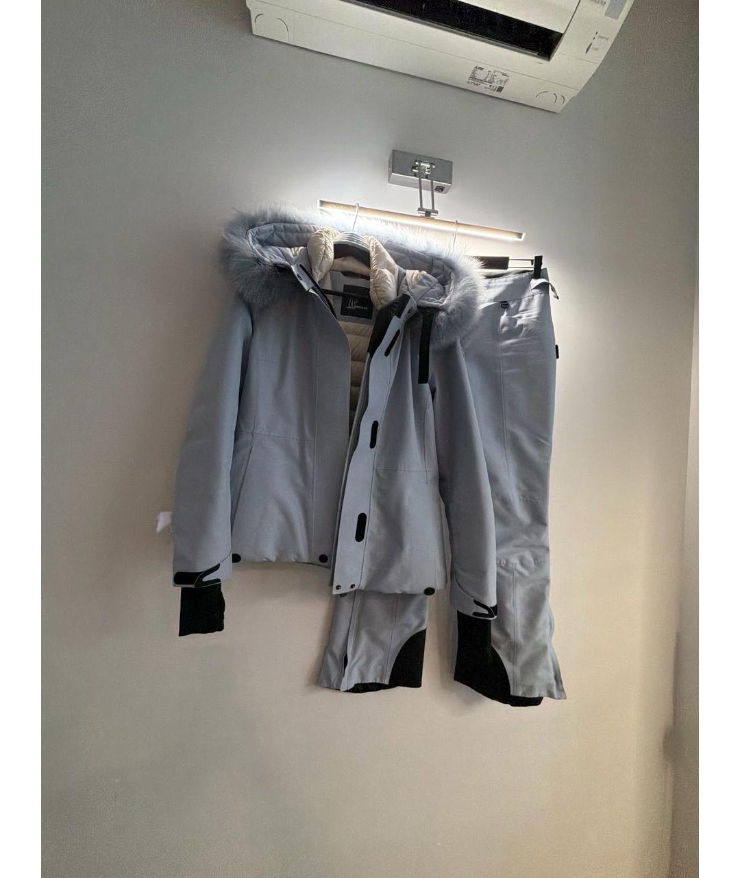 MONCLER Голубой полиамидовый комбинезон, фото 5