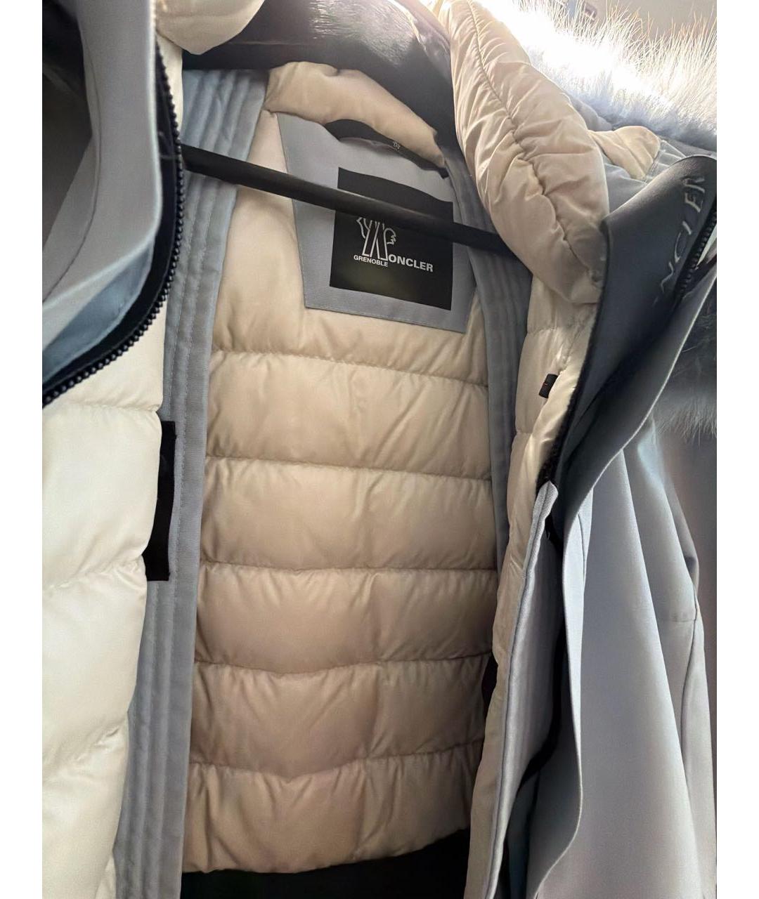 MONCLER Голубой полиамидовый комбинезон, фото 3