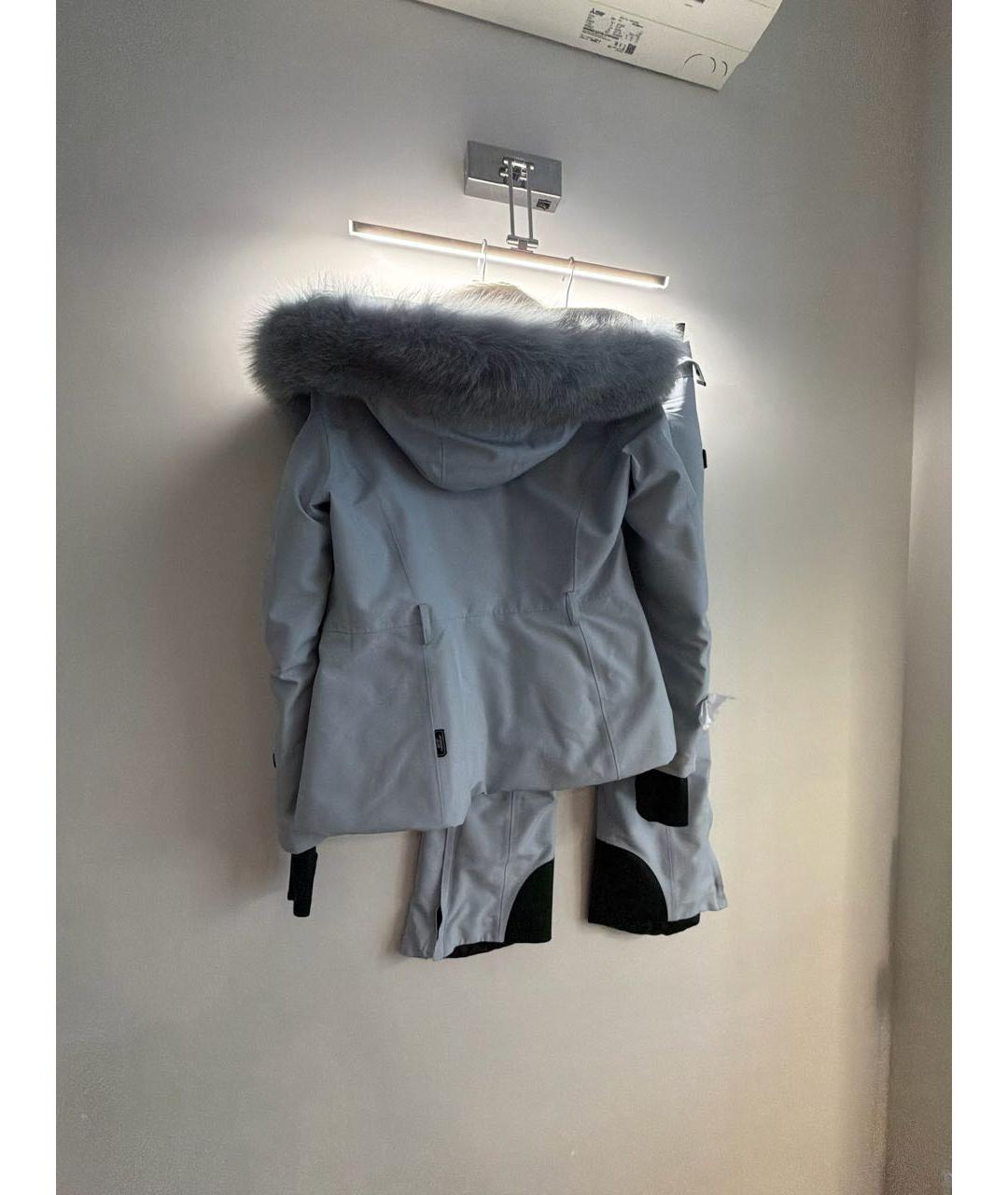 MONCLER Голубой полиамидовый комбинезон, фото 2