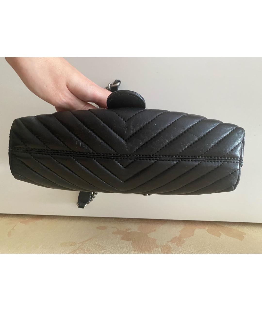 PINKO Черная кожаная сумка через плечо, фото 4