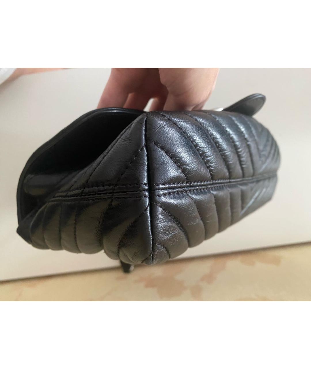 PINKO Черная кожаная сумка через плечо, фото 6