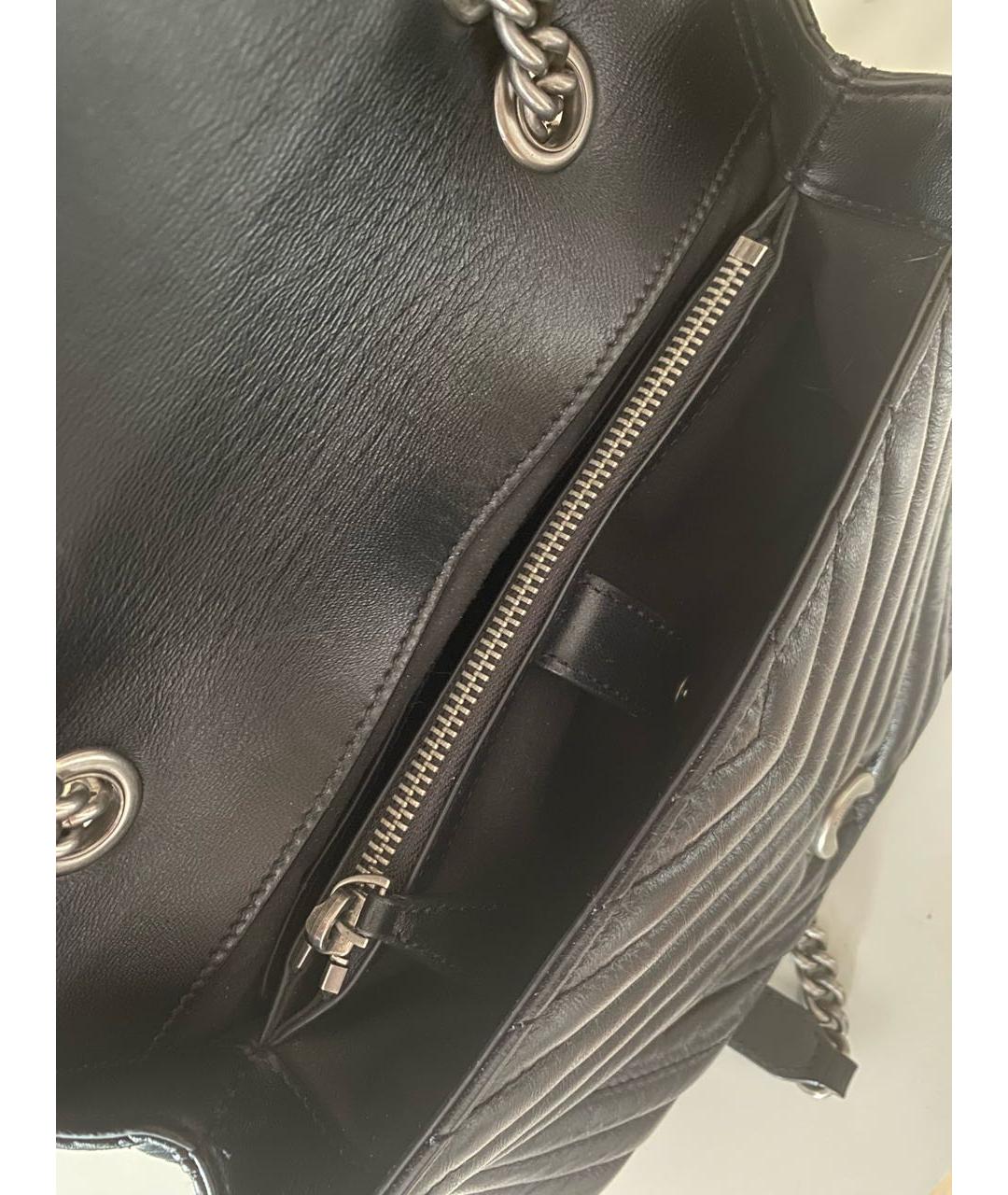 PINKO Черная кожаная сумка через плечо, фото 5