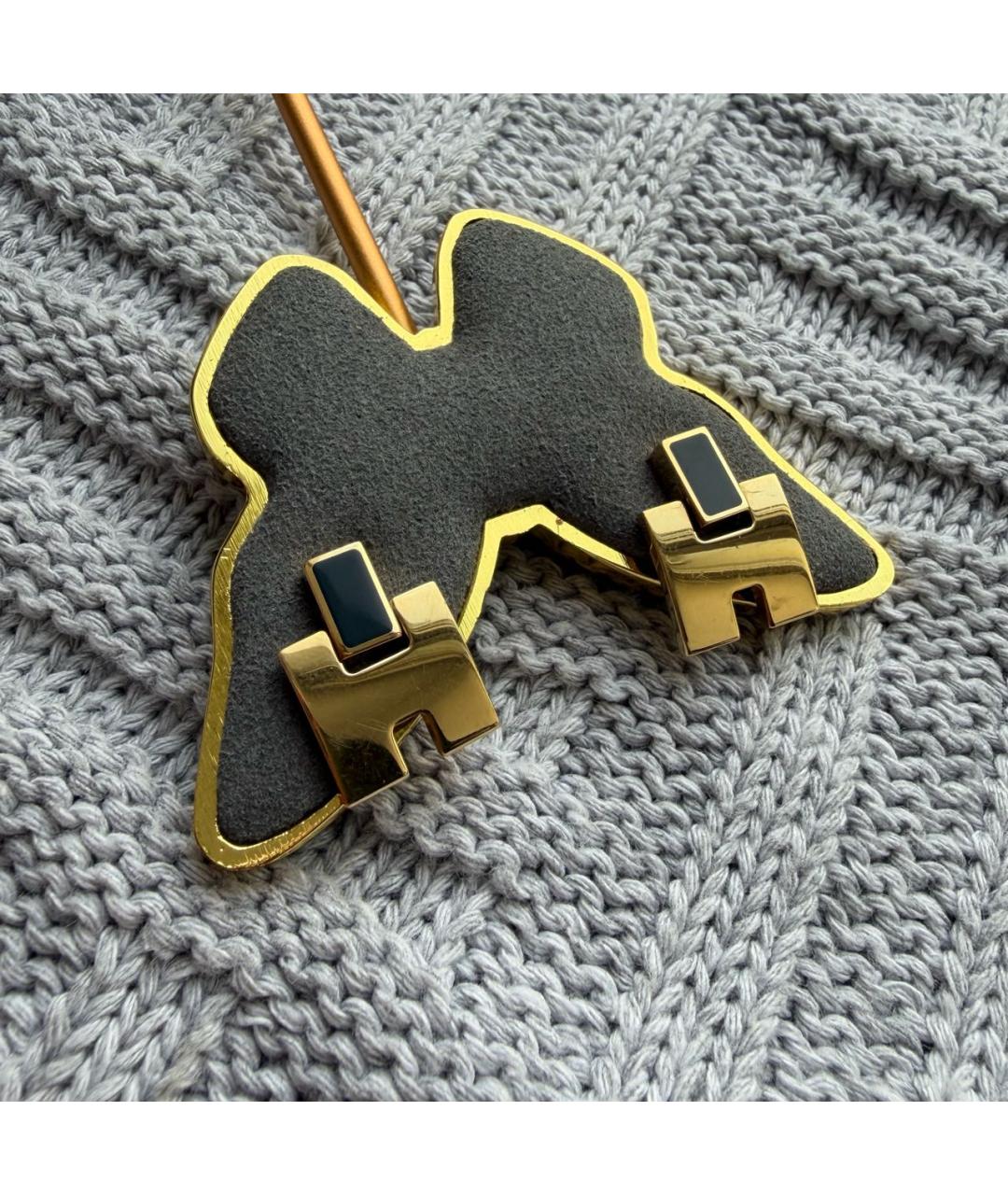 HERMES Золотые серьги, фото 2