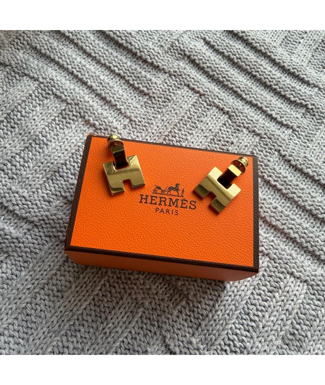 HERMES Золотые серьги, фото 4