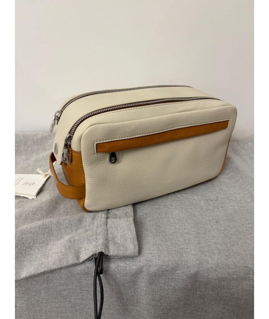 BRUNELLO CUCINELLI Кожаная барсетка, фото 6