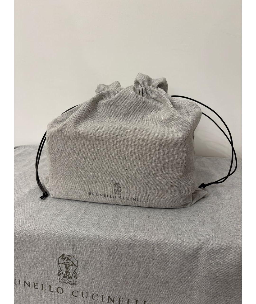 BRUNELLO CUCINELLI Кожаная барсетка, фото 5