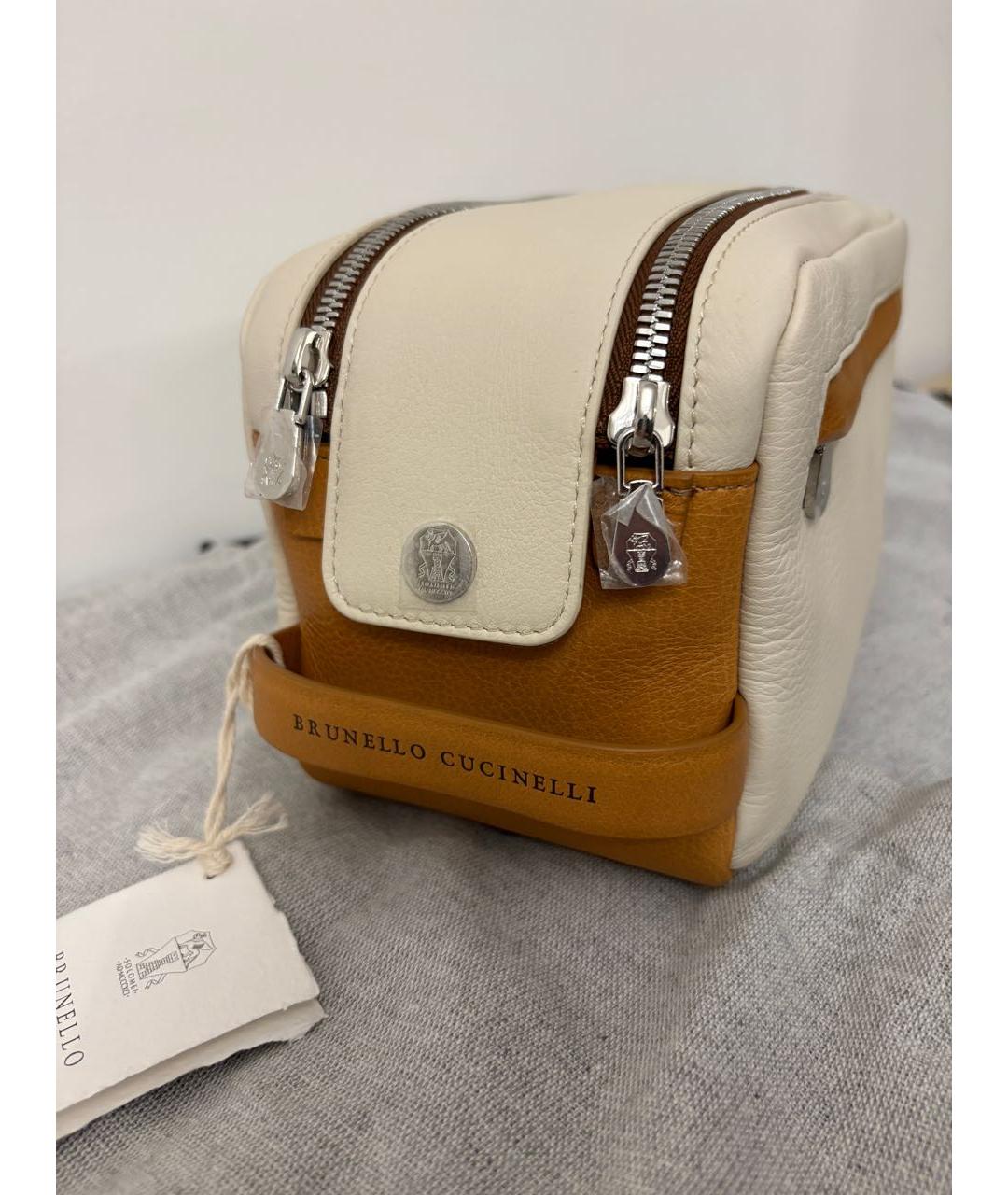 BRUNELLO CUCINELLI Кожаная барсетка, фото 2