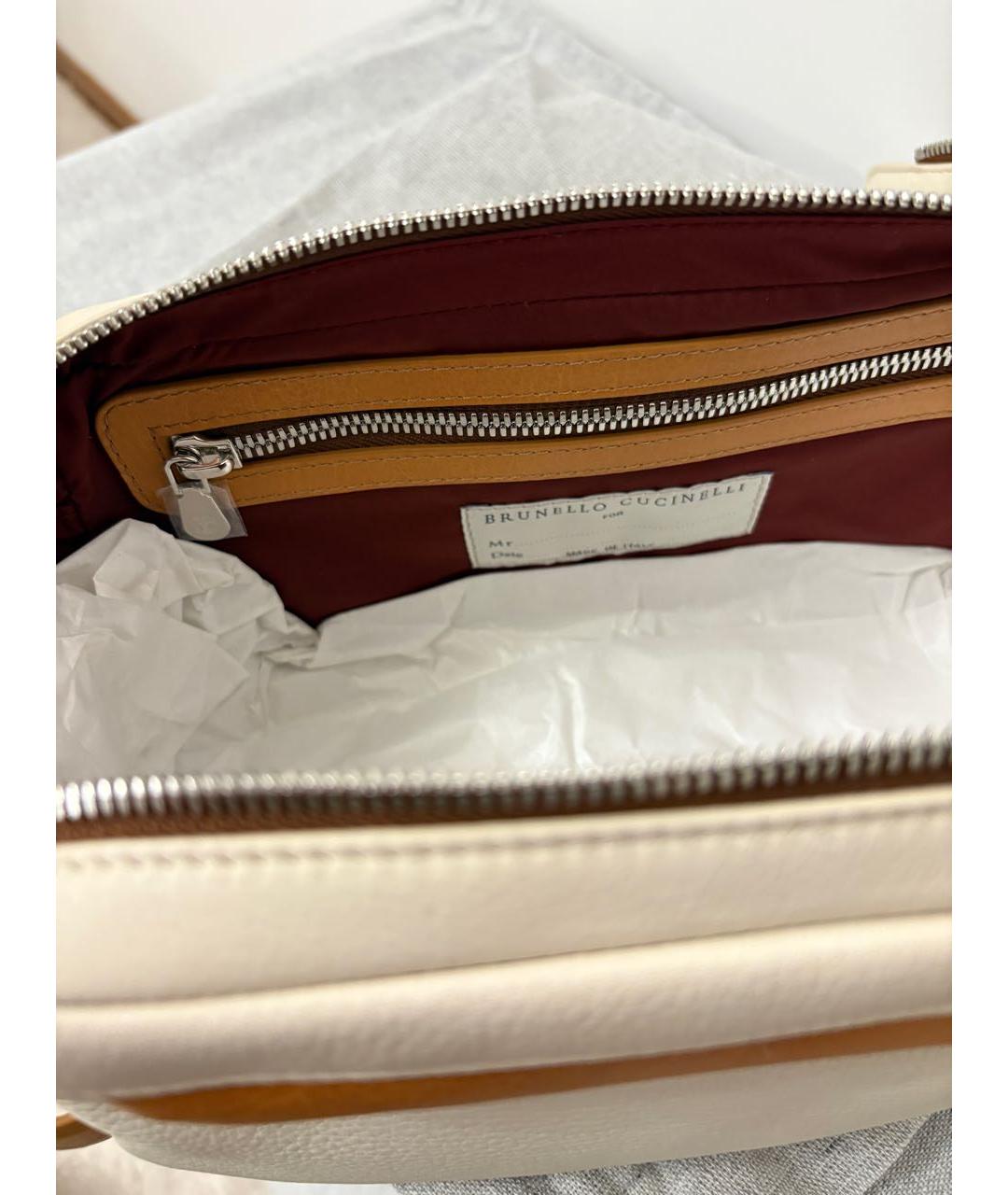 BRUNELLO CUCINELLI Кожаная барсетка, фото 4
