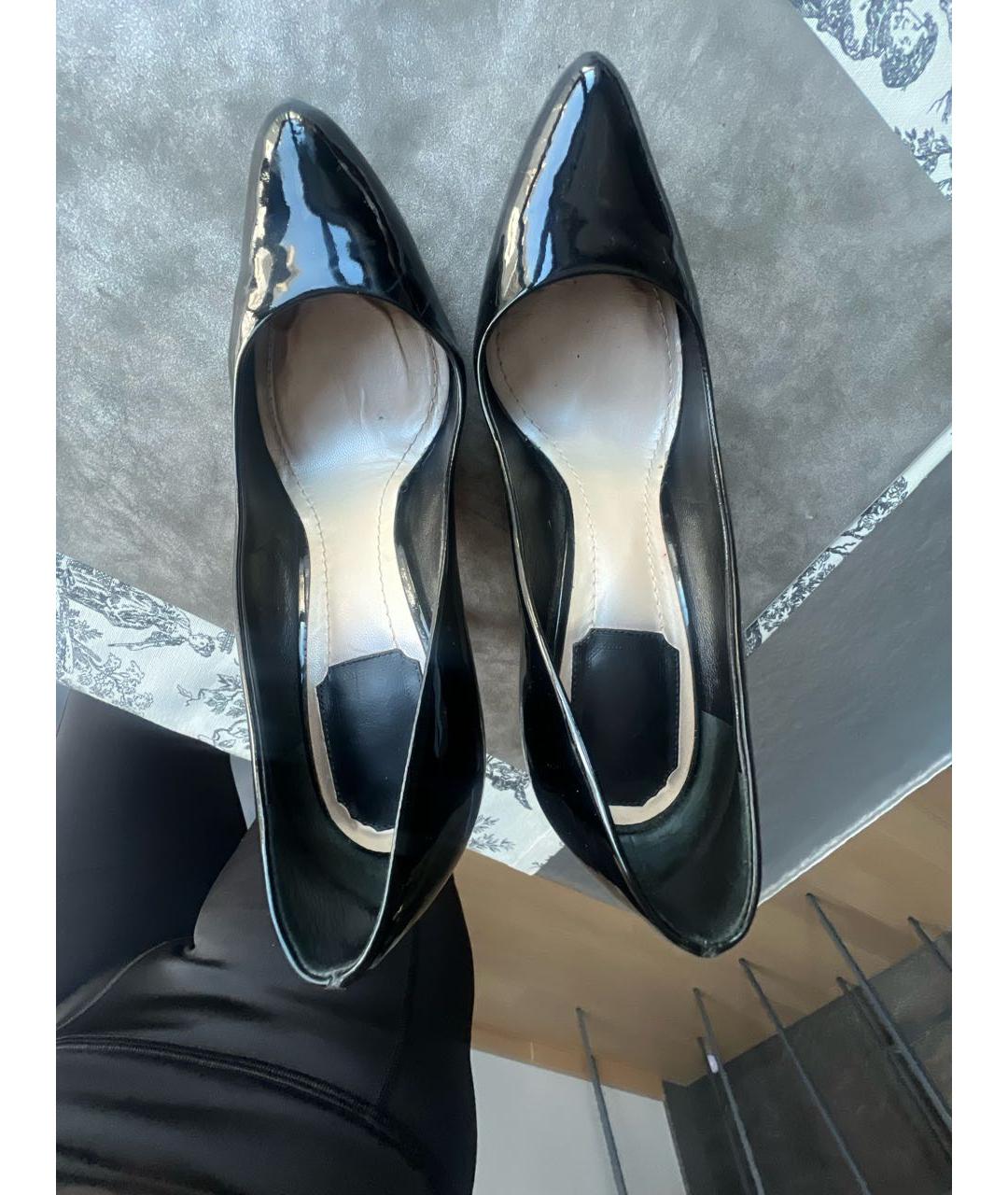 CHRISTIAN DIOR Черные неопреновые туфли, фото 3