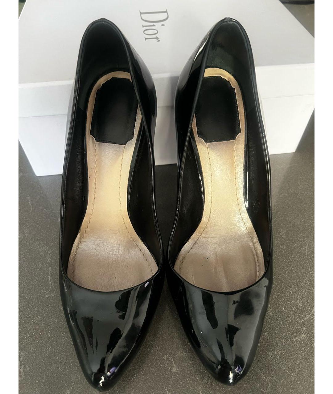 CHRISTIAN DIOR Черные неопреновые туфли, фото 2